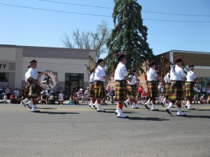 The drumming section of the band.